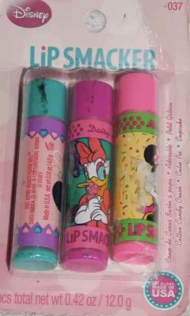 Lip Smacker Disney 037 COTTON CANDY CRUSH CUTIE PIE CUPCAKE Lip Gloss New