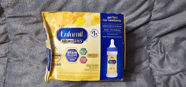 Enfamil Baby Infant Formula NeuroPro Ready to Use 6 Pack 2 Oz Exp 05/01/2024