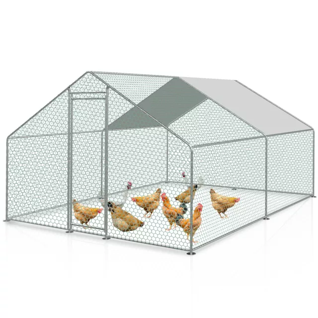 Freilaufgehege 3x2/3x3/3x4/3x6/3x8m Freigehege Tierlaufstall Hühnerstall käfig