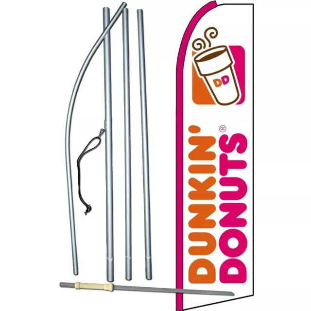 Dunkin' Donuts Complete Swooper Flag Bundle