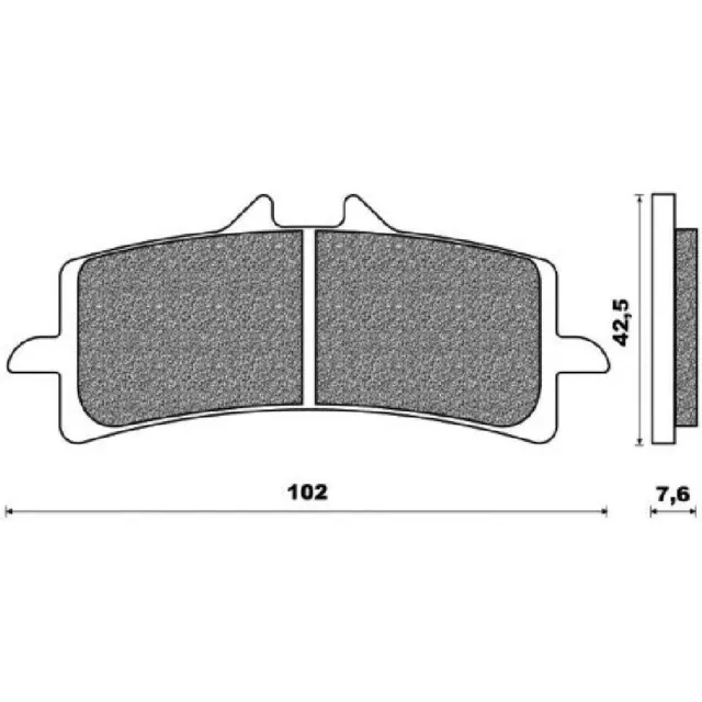 Paire Plaquettes de Frein Avant Ducati / Pour KTM / Suzuki