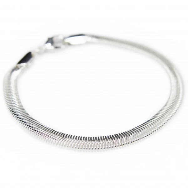 Gourmette Pour Homme En Argent Massif 925 – Poinçon Crabe – Poids 38g – Modèle 05K43 – Occasion