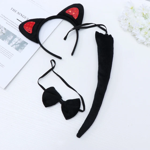 3 pz copricapo da donna signorina neonato gatto coda