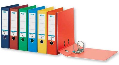 Elba Ref:100023246-10 dos: 80 mm, ELBA Lot de 10 classeurs smart marbré nuageux 