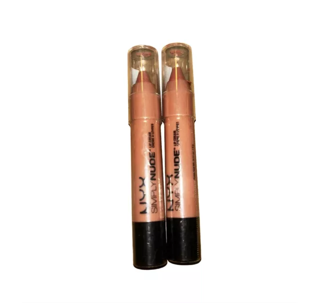 Pack of 2 NYX Simply Nude Lip Cream, SN03 Disrobed