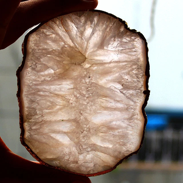 Campione minerale Druzy di sottobicchiere in cristallo di agata brasiliana...