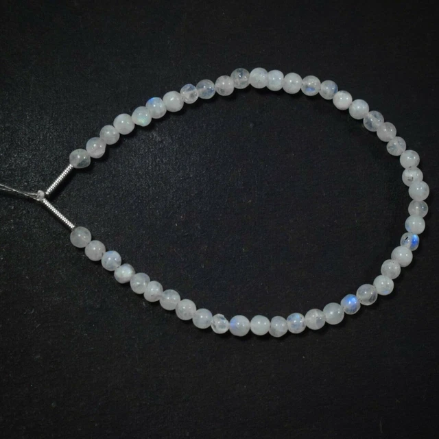 Pierre de lune arc-en-ciel naturelle de 3 à 4 mm, perles en vrac de pierres...