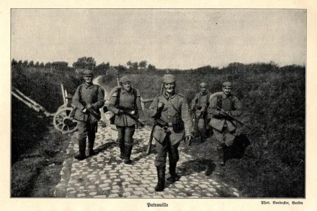 1914 Ostpreußen * Kämpfe bei Lyck * Patrouille *  WW1