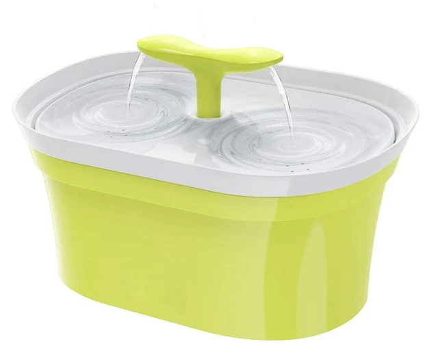 Pet Friend Cat Drinking Fountain 2.8L Twin Spout Large Water Bowl For Cats &Dogs