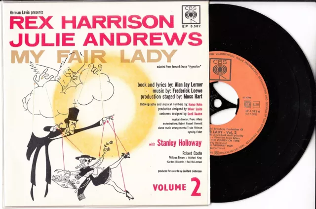 Rex Harrison + Julie Andrews - My Fair Lady Vol.2, 7" EP