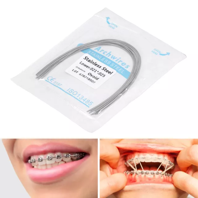 50pcs Dental Orthodontic Arch Wire Orthodontic Rectangular Arch Wire Zubehör CHP