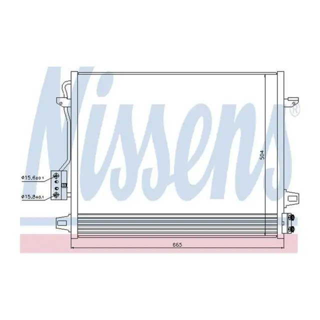 Genuine Nissens A/C Air Con Condenser - 940098