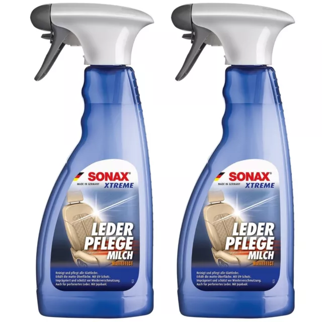 2x Sonax XTREME Leder-Pflegemilch Matt Leder-Schutz Reiniger Pflege Auto-Sitze