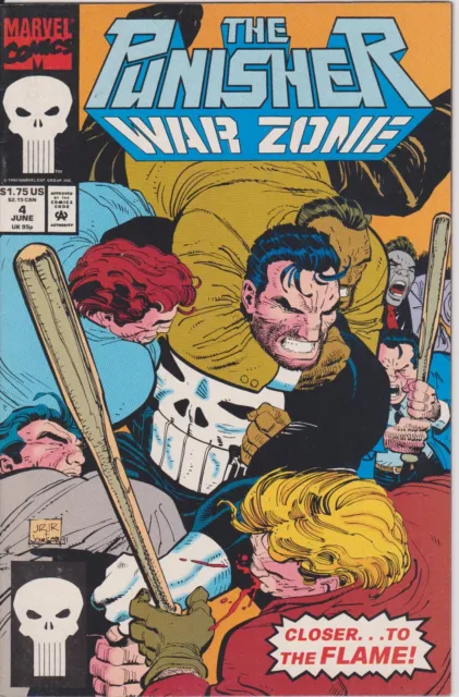 Punisher War Zone Issue #4 Comic Book. Direct Edition. Marvel 1992