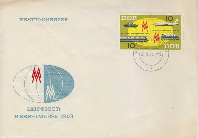 DDR MiNr.: 976 / 977  FDC Leipziger Herbstmesse