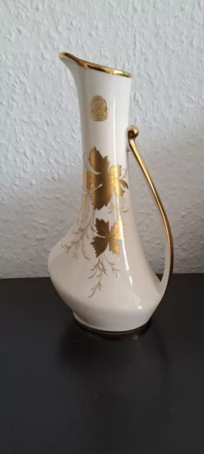 Waldershof Bavaria Vase 22karat Gold  Handarbeit