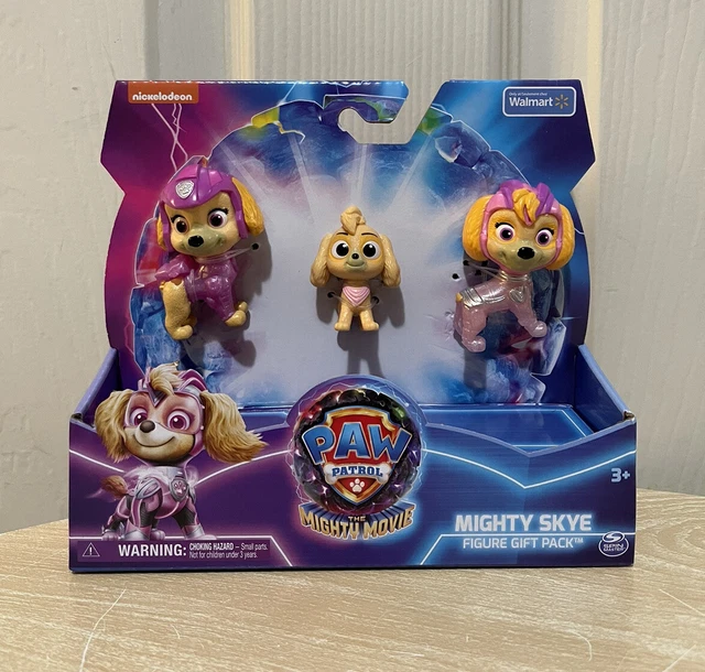 2023 PAW PATROL Mighty Movie Mighty Skye 3 Generations 3 Pack Set