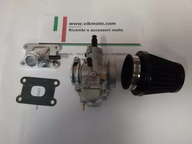 Carburatore 21 DELLORTO + collettore girevole Minarelli AM6 HM CRE 50 +  filtro 