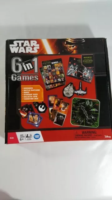 Disney Star Wars The Force Awakens 6-in-1 Game Collection by Wonder Forge (NIB)