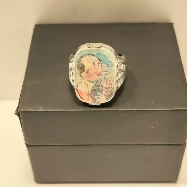 1960'S Popeye Olive Oil Lenticular Flicker Ring Vari Vue Vending Prize