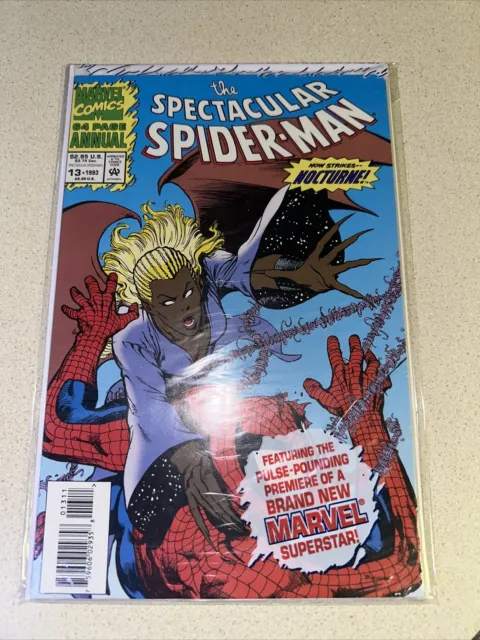 Spectacular Spider-Man Annual #13 Newsstand Polybagged Nocturne Card  (1993)