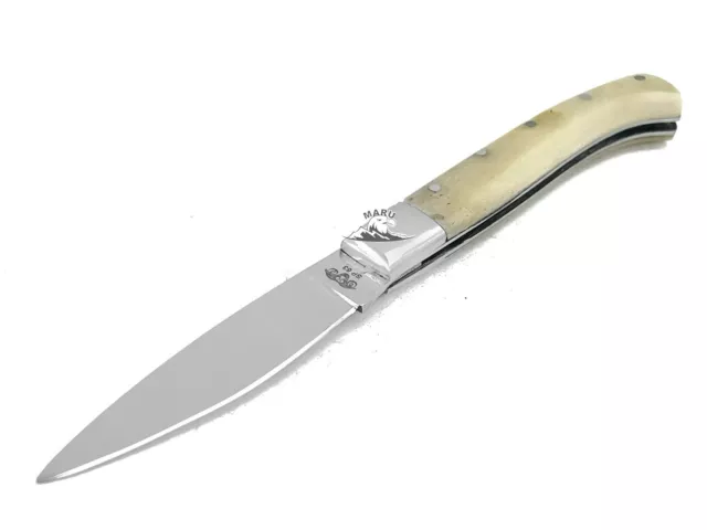 Coltello Pieghevole “Tipo Pattada Sardo” In Acciaio Inox Da Caccia Osso Tasca