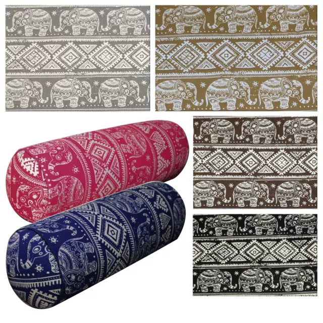 Bolster Cover*Animal Cotton Canvas Neck Roll Tube Yoga Massage Pillow Case*AL10