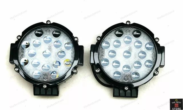 2 X 7 Pouces 17 Led Lampe De Travail Lampe De Travail Ford Véhicule...