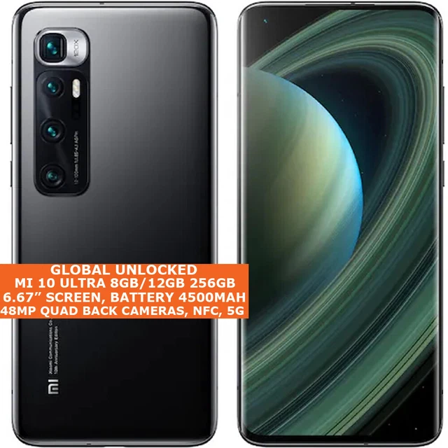 XIAOMI MI 10 Ultra 5G 8gb/12gb 256gb Octa-Core 6.67 " Digitales Id ...