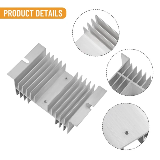 Massif État Aluminium Palmes Chaleur Évier Radiateur Simple Phase 10A-120A
