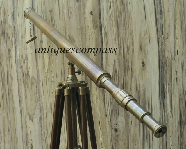 TÉLESCOPE MARIN DE marine de collection de finition antique en laiton