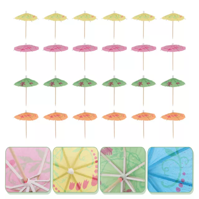 100 Cocktail Pick Elegant Cupcake Toppers Deko Partyzubehör