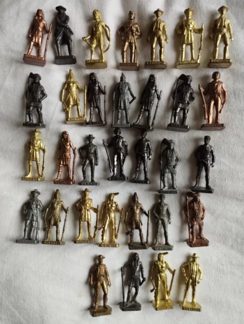 LOT FIGURINE VINTAGE ANCIEN KINDER Métal Sudiste USA Fr GB Révolution