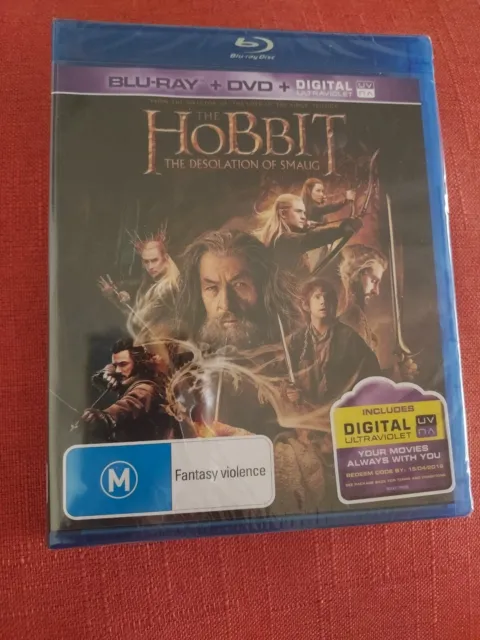 The Hobbit The Desolation Of Smaug - SEALED* Blu-Ray + DVD - Region B Free Post