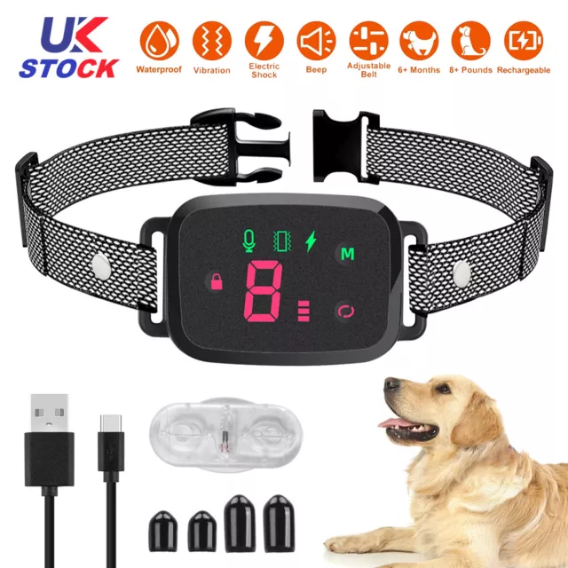 Smart Automatic Anti Barking Dog Pet Collar Digital Waterproof Stop Bark Collar