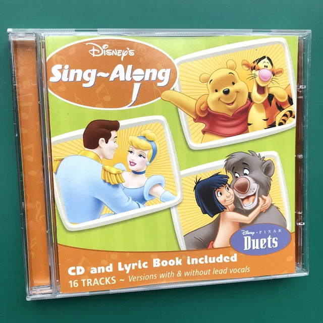 DISNEY PIXAR DUETS Animated Film Soundtrack SingAlong CD Monsters Inc