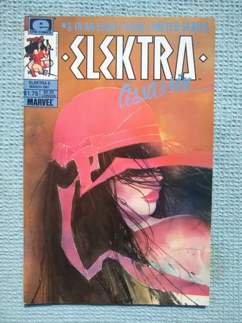 Vintage Marvel Epic Comics Elektra Assassin No. 8 1987 Limited Series Comic Book