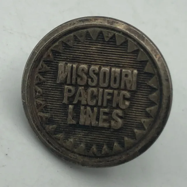 Vintage Antique Missouri Pacific Lines Railroad Uniform Button 5/8" Superior K2