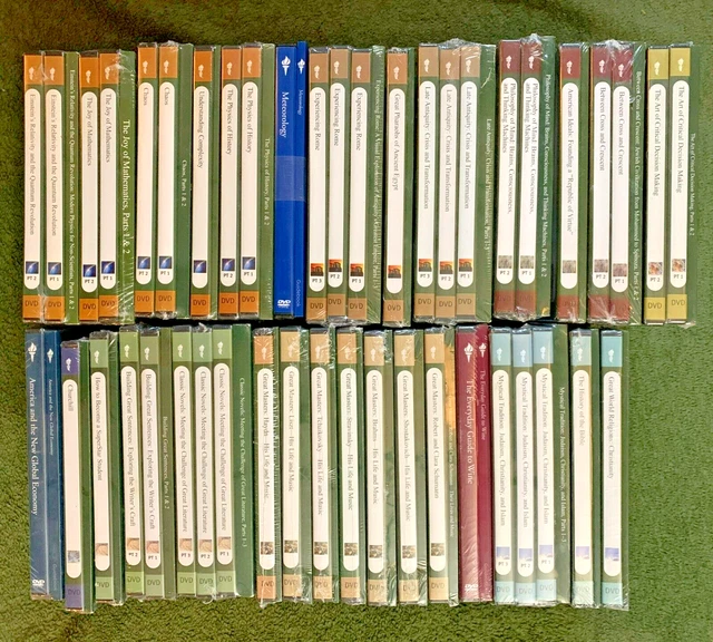 HUGE GREAT COURSES NEW DVD LOT Music History Science Math Mixed Set Homeschool
