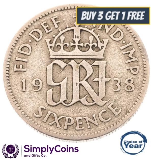 1937 To 1952 George Vi Silver Sixpences - Choice Of Year / Date