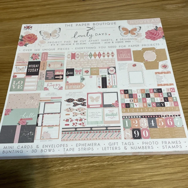 The Paper Boutique Lovely Days Pad - 1 sheet missing