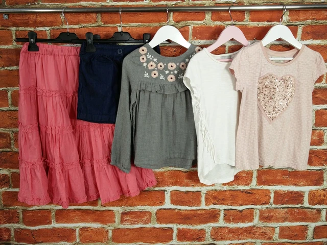 Girls Bundle Age 5-6 Years George Next Matalan Top T-Shirt Shorts Skirt 116Cm