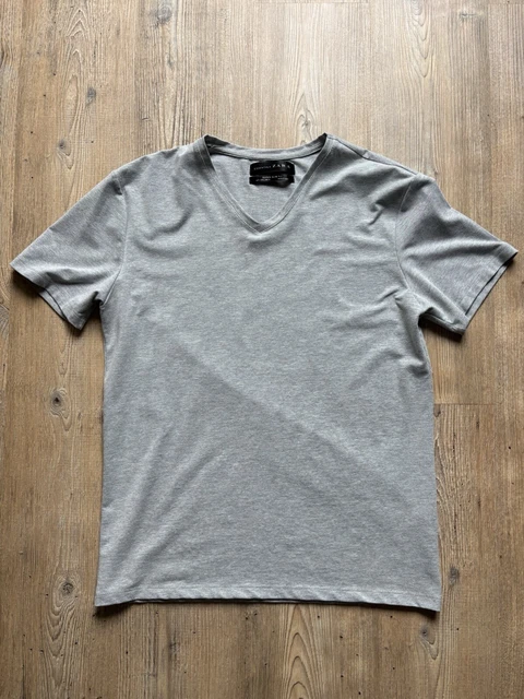 Chemise Zara Man Super Slim Fit Blanche - Taille L - Made in Spain - C – Fripes Sélect