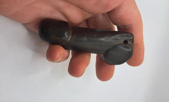 Chinese OLD Hongshan Stone / Jade Hand  Carved Amulet / pendant Penis