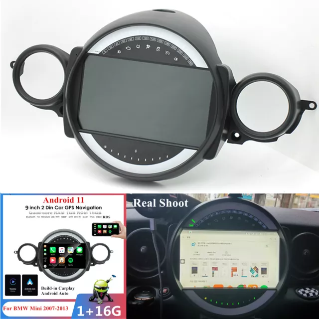 For 07-13 BMW Mini Cooper Android Stereo Radio GPS Head Unit WiFi FM Player 9''