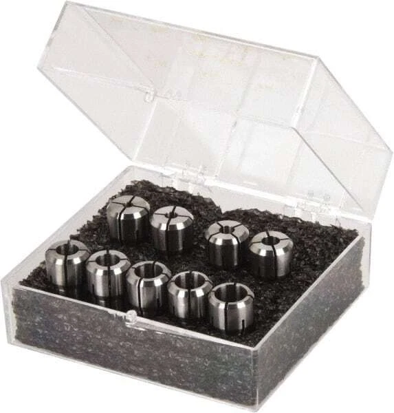 KENNAMETAL Collet Set: 9 Pc, Series DA200, 1/8 to 3/8″ Capacity 1288983