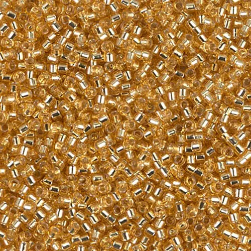 7.2g MIYUKI Delica Seed Beads - 11/0 - Silver Lined Gold (DB042) - S0129