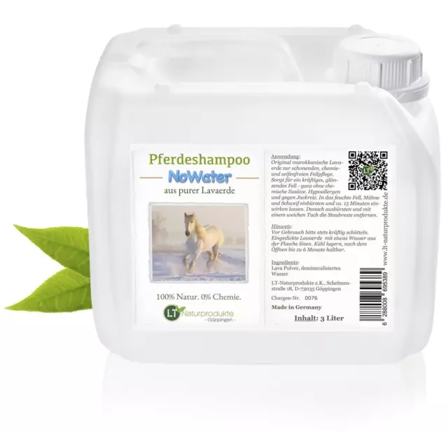 Pferdeshampoo NoWater | Bio | sanfte Pflege ohne Ausspülen (15 EUR/l)