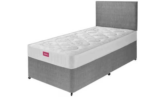 Grey Fabric Bed, Quilted Bed Grey Bed, Divan Bed Set In Single And Double