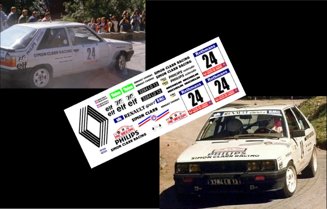 RENAULT 11 TURBO N° 31 RALLYE DE MONTE CARLO 1985 Decal 143e